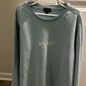 Milano Men's Light Blue Crewneck Sweater